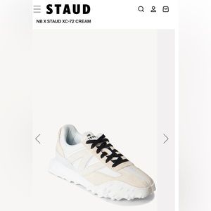 New Balance x Staud shoes.